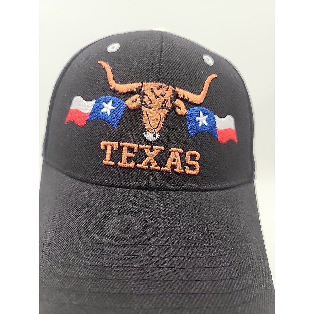 Brand New Black Texas Baseball Cap – Embroidered Logo, Adjustable Fit - Picture 8 of 12
